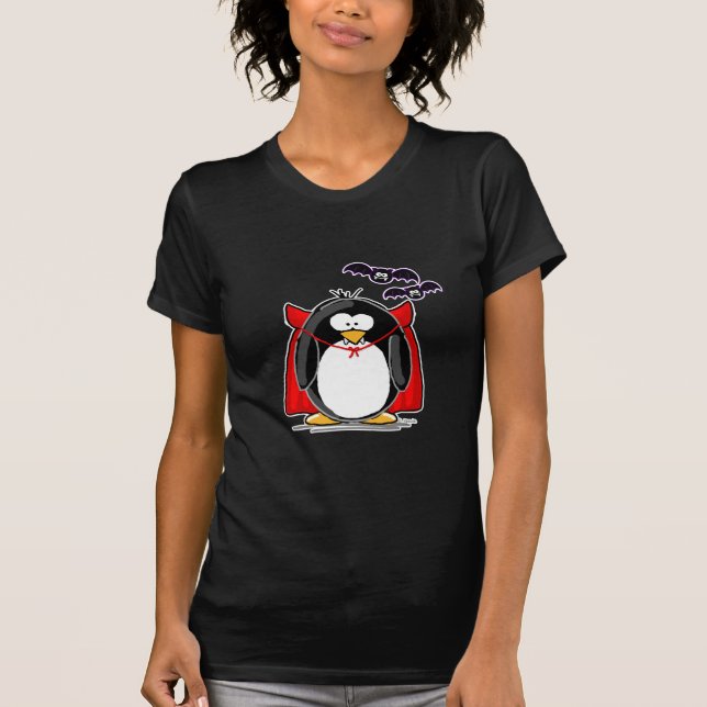 Vampirs-Pinguin T-Shirt (Vorderseite)