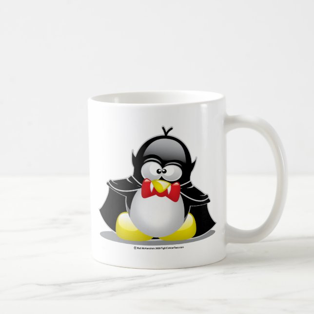 Vampirs-Pinguin Tasse (Rechts)