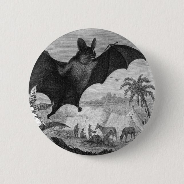 Vampirs-Schläger Button (Vorderseite)