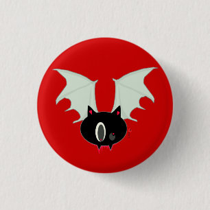 Vampirs-Schläger-Miniknopf Button