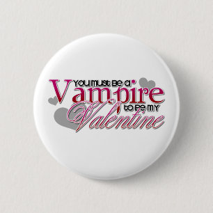 Vampirs-Valentinsgruß Button