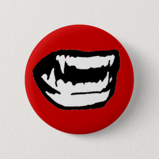 Vampirs-Zähne Button