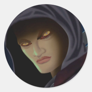 Vampirsaugen Runder Aufkleber