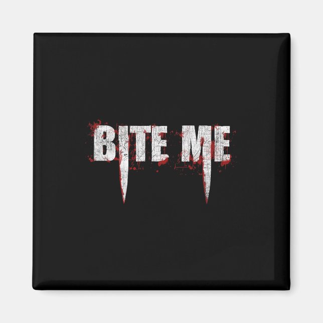 Vampirschwanz Teeth Bloody Halloween Magnet (Vorne)