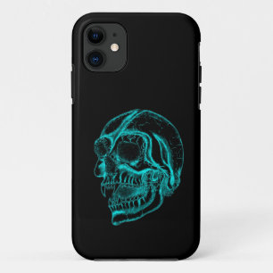 Vampirskull Schwarz-Grün Design Case-Mate iPhone Hülle