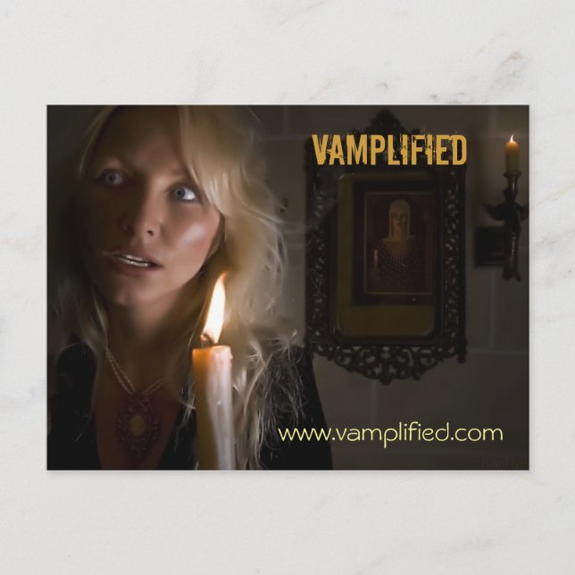 Vamplifiziert, www.vamplified.com postkarte (Vorderseite)