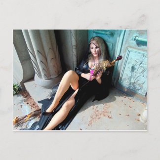 Vamplifizierte Dead Blume Postkarte