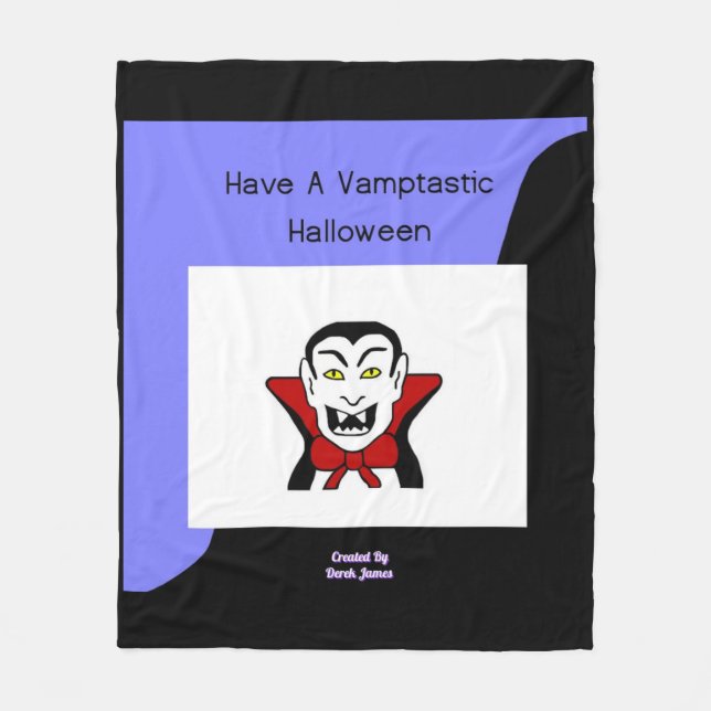 Vamptastic Halloween Medium Fleece Blanket (Vorderseite)