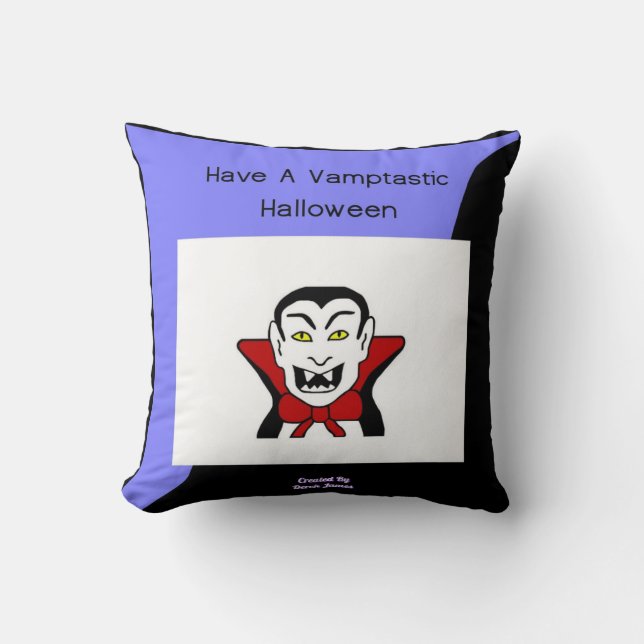 Vamptastic Halloween Square Throw Kissen (Vorderseite)