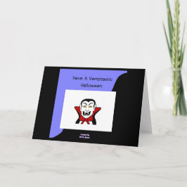 Vamptastische Halloween-Grußkarte Karte