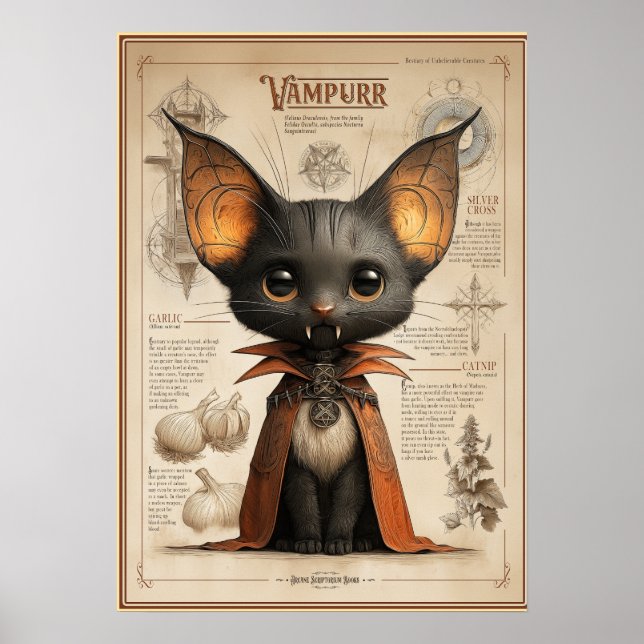 Vampurr: Cat Vampire Creature Poster (Vorne)