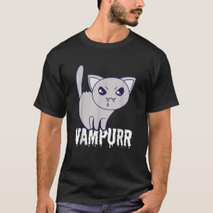 Vampurr Cat Vampire Funny Halloween Niedliches Beä T-Shirt