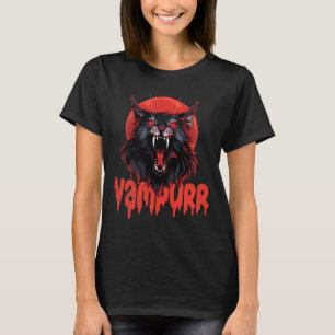 Vampurr Coon Spooky Vampire Halloween Maine Coon C T-Shirt
