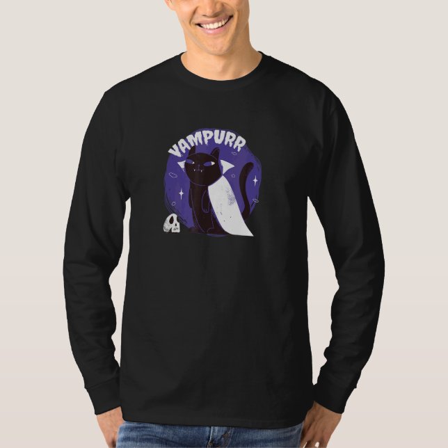Vampurr     Halloween Cat T-Shirt (Vorderseite)