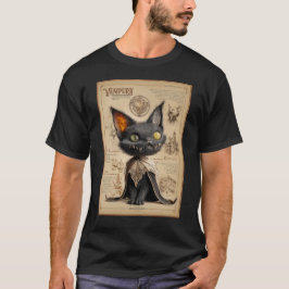 Vampurr: Vampirkatze-Bestiarium-Illustration T-Shirt