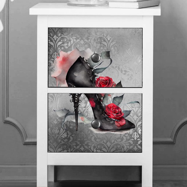 Vampy Spiked Stiletto | Rote Rose High Heel Grunge Seidenpapier (Von Creator hochgeladen)