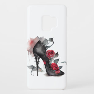 Vampy Spiked Stiletto   Rote Rose Mode High Heel Case-Mate Samsung Galaxy S9 Hülle
