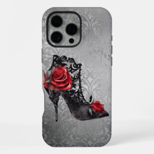 Vampy Vogue Grunge Stiletto Lace Bootie Rosen iPhone 16 Pro Max Hülle