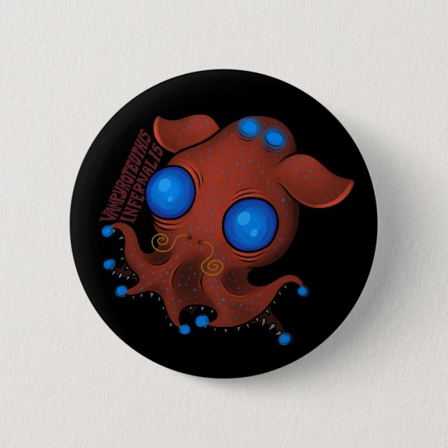 Vampyroteuthis Infernalis (mit Namen) Button (Vorderseite)