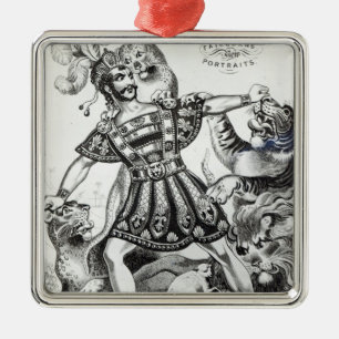 Van Amburgh das rohe zahmere, 1838 Silbernes Ornament
