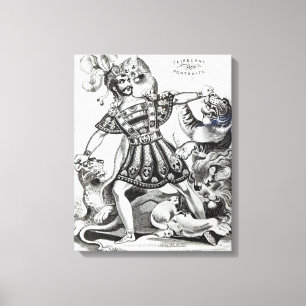 Van Amburgh the Brute Tamer, 1838 Leinwanddruck