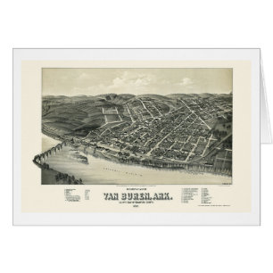Van Buren, panoramische Karte AR - 1888