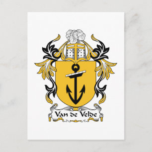 Van de Velde Familienwappen Postkarte