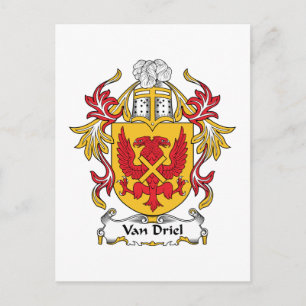 Van Driel Familienwappen Postkarte