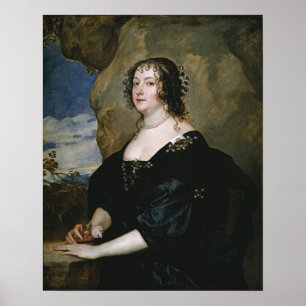 Van Dyck - Diana Cecil, Grafschaft von Oxford Poster