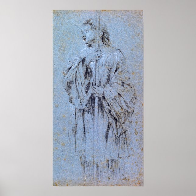 Van Dyck - eine junge Akolyte, die ein Personal tr Poster (Vorne)