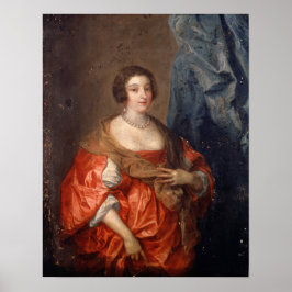 Van Dyck - Frauenportrait Poster