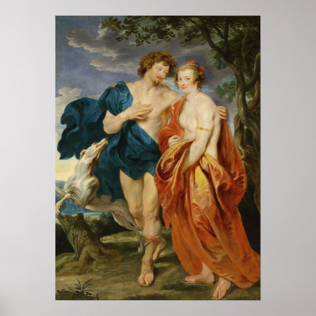 Van Dyck - George Villiers Marquess, Ehefrau Kathe Poster (Vorne)