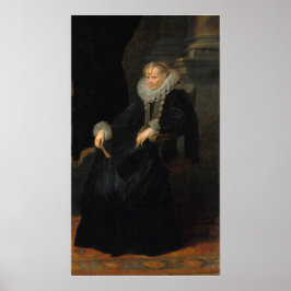Van Dyck - Portrait einer weiblichen Genosse Poster