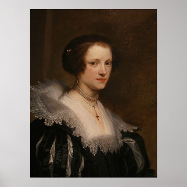 Van Dyck - Portrait von Anna Weck Poster (Vorne)