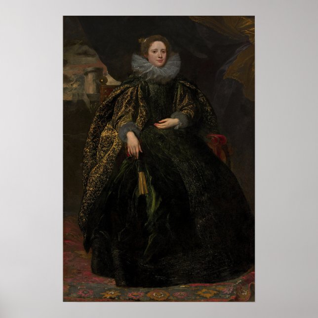 Van Dyck - Portrait von Marchesa Balbi Poster (Vorne)