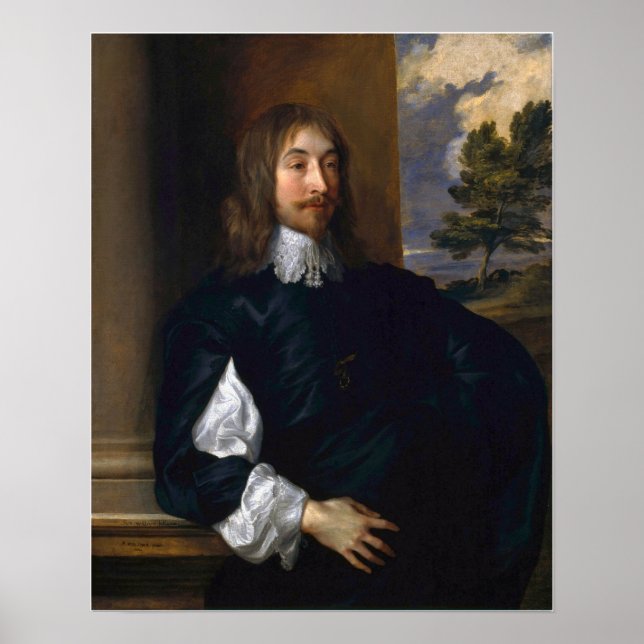Van Dyck - Portrait von Sir William Killigrew Poster (Vorne)