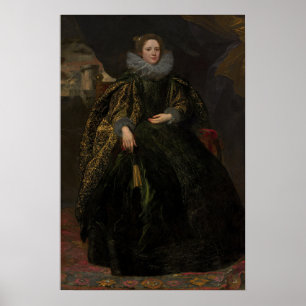 Van Dyck - Porträt der Marchesa Balbi Poster