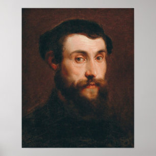 Van Dyck - Porträt eines jungen Mannes mit Hut Poster