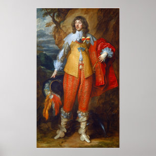 Van Dyck - Porträt von Henri II De Lorraine Poster