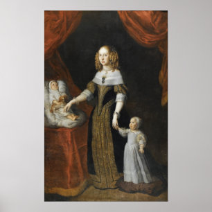 Van Dyck - Porträt von Louise De La Valliere Poster