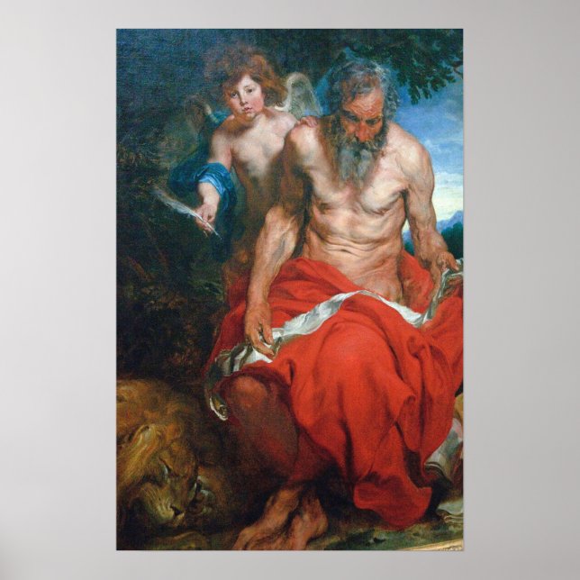 Van Dyck - Saint Jerome Poster (Vorne)