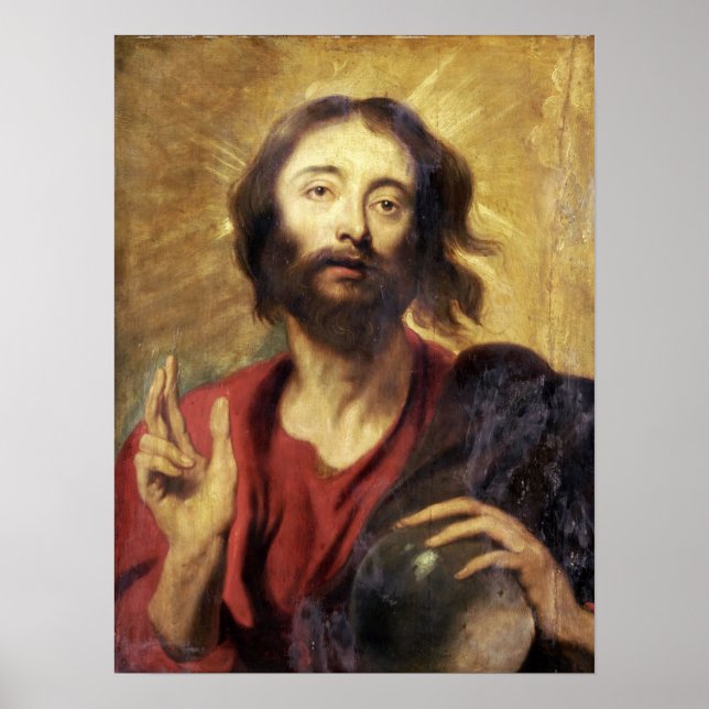 Van Dyck - Salvator Mundi Poster (Vorne)