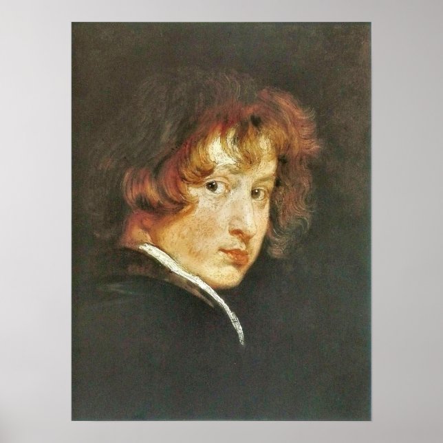 Van Dyck - Selbstportrait Poster (Vorne)