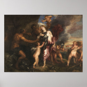 Van Dyck - Thetis erhält neue Rüstung für Achille… Poster