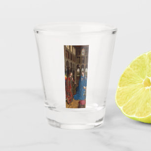 Van Eyck’s Verkündigung Premium Kathedralenglas Schnapsglas