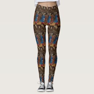 Van Eyck’s Verkündigung Premium Kathedralenlicht Leggings