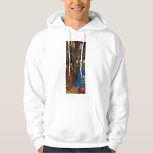 Van Eyck’s Verkündigung Premium Kathedralglas Hoodie