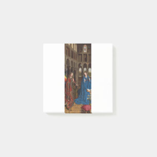 Van Eyck’s Verkündigung Premium Kathedralglas Post-it Klebezettel