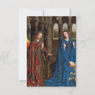 Van Eyck Verkündigung Himmelsgold Heilige Karte