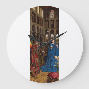 Van Eycks Verkündigung Premium Kathedralenlicht Große Wanduhr